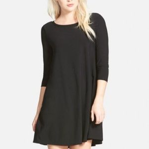 NWT Leith Black Trapeze Dress XS